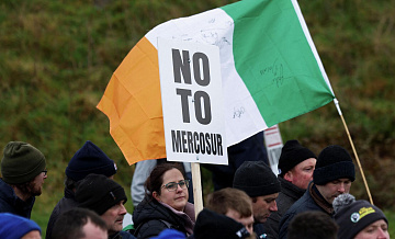 В Ирландии фермеры вышли на митинг против соглашения Мерсокур-ЕС, пишут СМИ