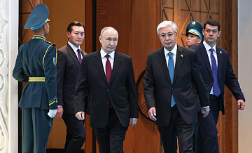 Путин и Токаев посадили дерево на Аллее вечной дружбы России и Казахстана