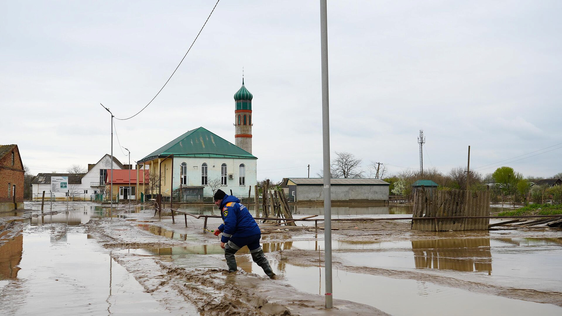 Число подтопленных домов в Дагестане снизилось до 129