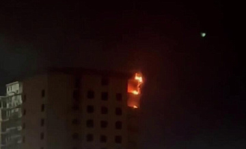 В Курске беспилотник атаковал строящуюся многоэтажку