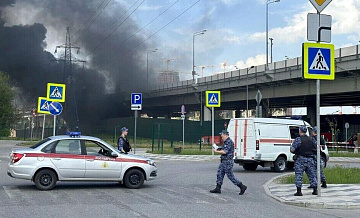 На востоке Москвы ликвидировали пожар на стройплощадке