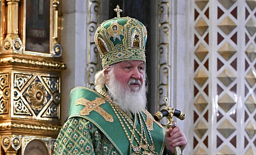 Патриарх Кирилл возглавил молебен у саркофага Дмитрия Донского