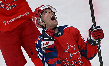 Шайба Абрамова принесла ЦСКА победу над "Трактором" в матче КХЛ