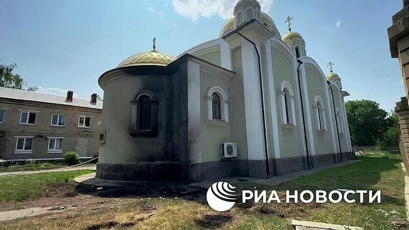 Дрон ВСУ ночью атаковал православный храм в Донецке