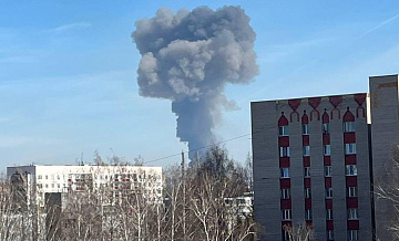 При пожаре в промзоне Нижнекамска пострадали, предварительно, 13 человек