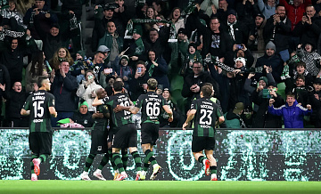 Футболисты "Краснодара" разгромили клуб Медиалиги "Амкал"