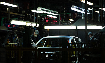 В России выросло производство легковых автомобилей