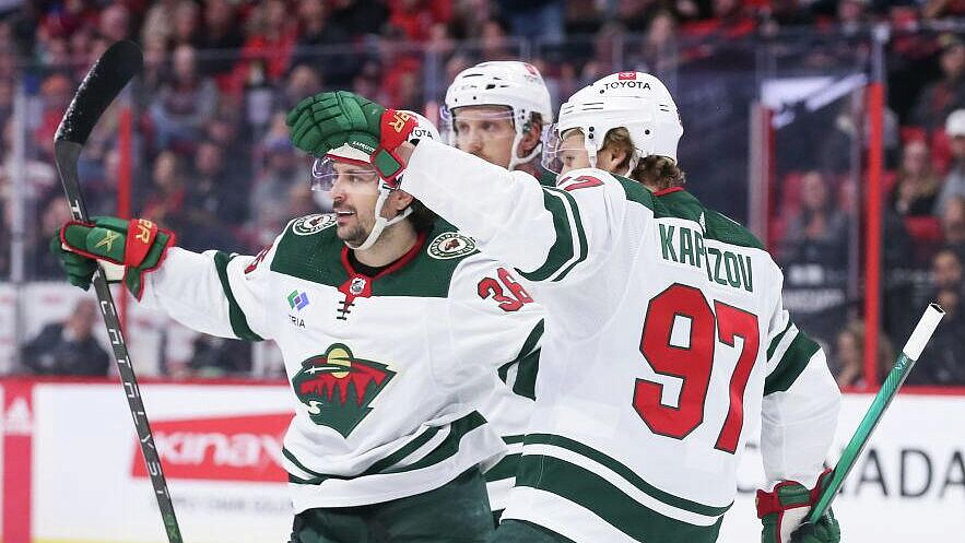 Капризов и Юров помогли "Миннесоте" разгромить "Юту" в матче НХЛ