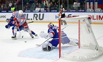 "Спартак" вырвал победу в матче КХЛ против СКА