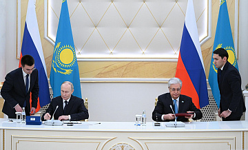 Путин и Токаев поддержали идею сопряжения транспортных проектов в Евразии