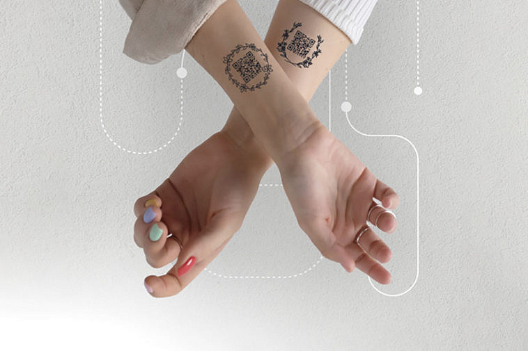 Москвичам предложили сделать временные тату с QR-кодом