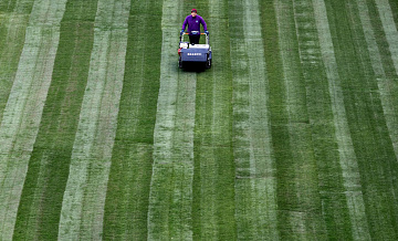 Матч Бундеслиги по футболу "Гамбург" - "Байер" отменили из-за оттепели