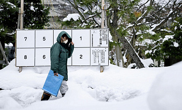 Число пострадавших от снегопадов в Японии приблизилось к 600