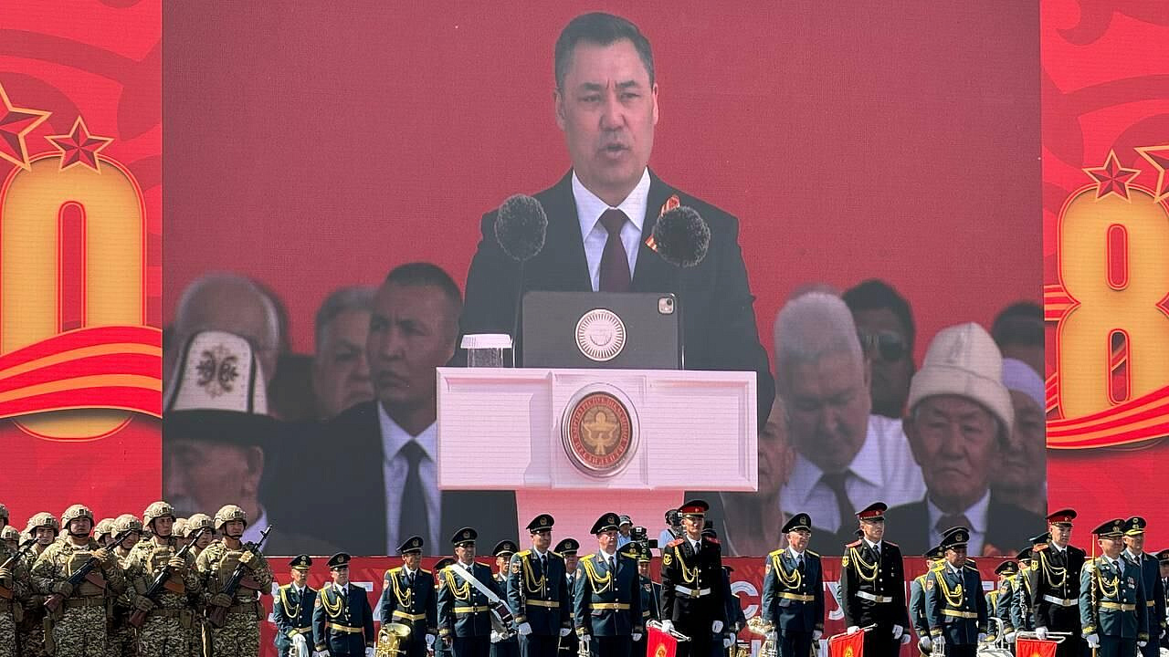В столице Киргизии прошел парад в честь 80-летия Победы