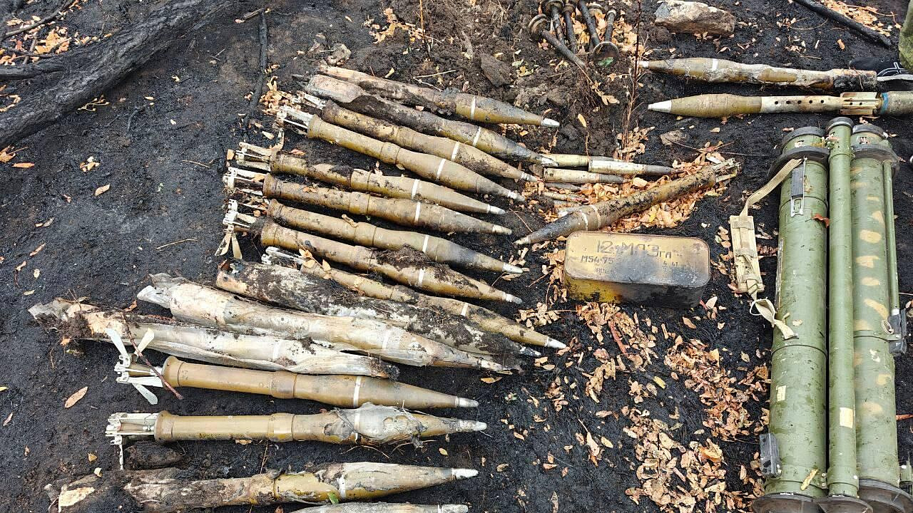 В ЛНР обнаружили схрон с оружием и боеприпасами