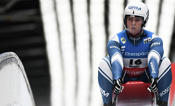 Российский саночник занял третье место на Кубке наций в США