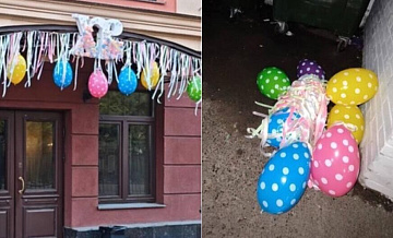 Петербуржца, предположительно, сорвавшего украшения к Пасхе, задержали