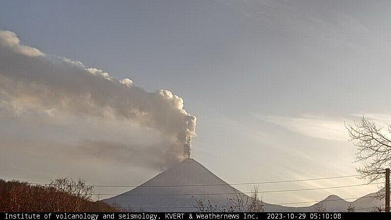 На Камчатке началось извержение вулкана Ключевской