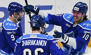 "Динамо" второй раз по ходу сезона обыграло "Металлург" в матче КХЛ