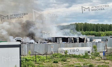 В автосервисе возле МКАД ликвидировали открытое горение