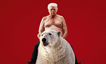 Economist представил обложку с Трампом верхом на белом медведе