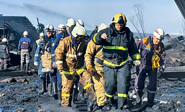 Пожар в якутском Нерюнгри локализовали на площади 300 "квадратов"
