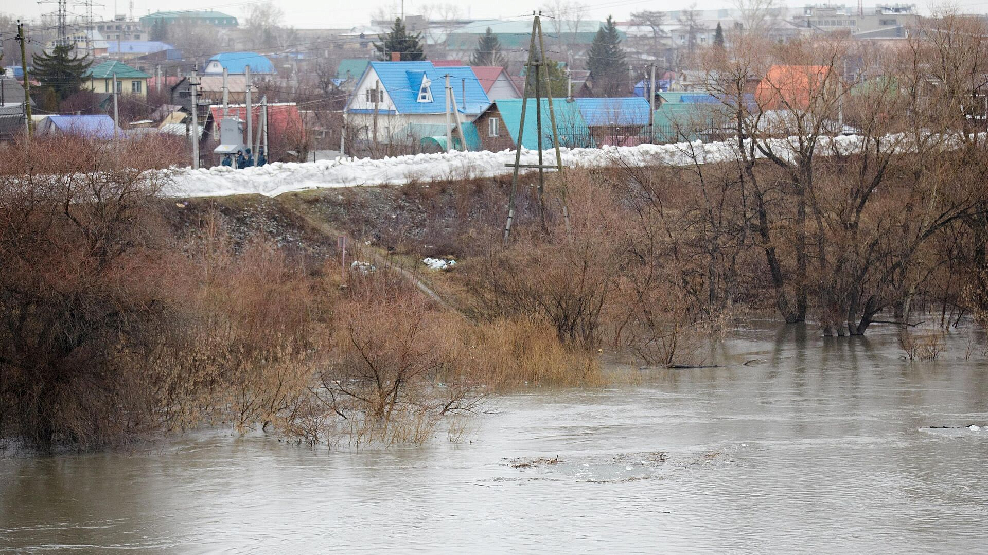 Уровень воды в реке Тобол у Кургана поднялся до 646 сантиметров