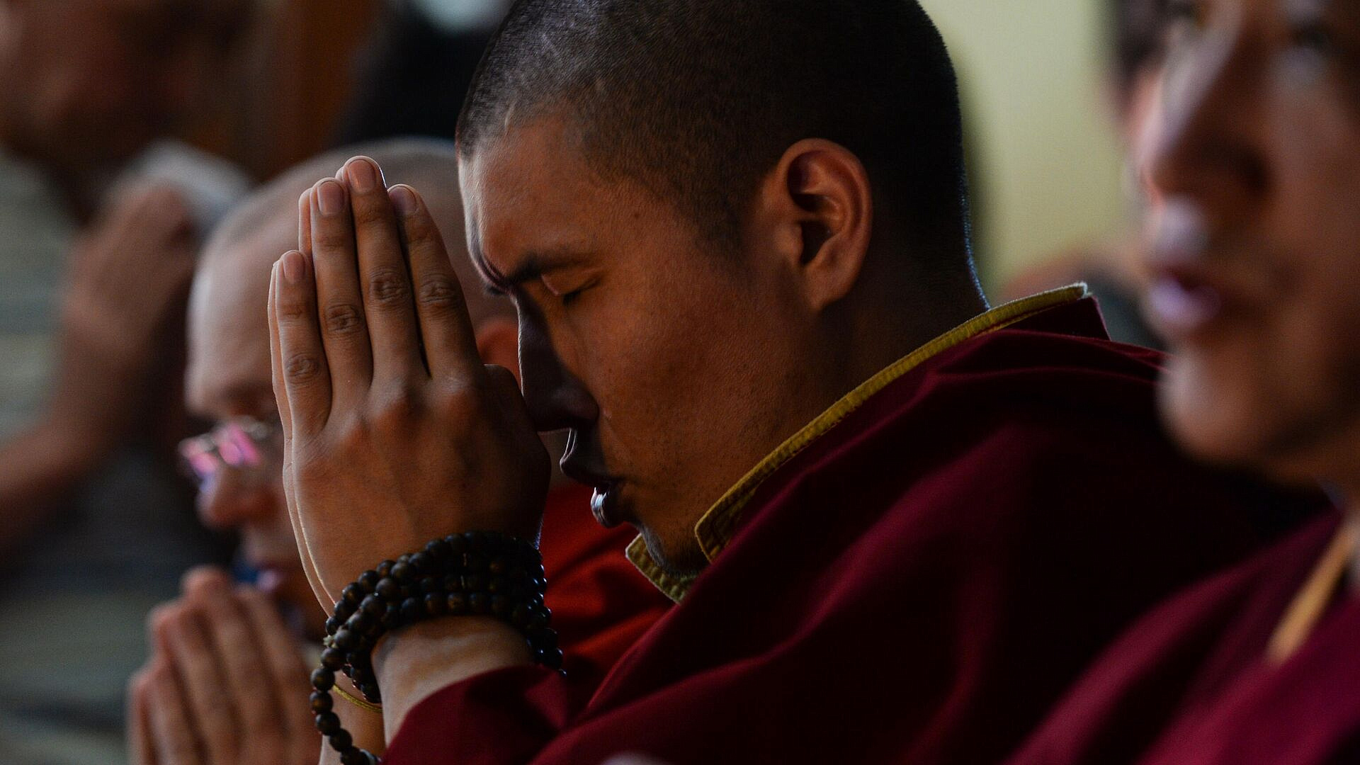 Монахи из Индии прибыли на буддийский фестиваль благой удачи в Москву