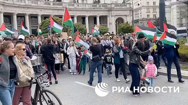 В Варшаве началась антиизраильская уличная акция