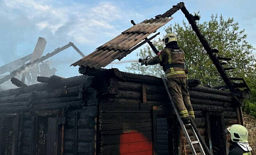 В Орловской области при пожаре в деревянном доме погибли два ребенка