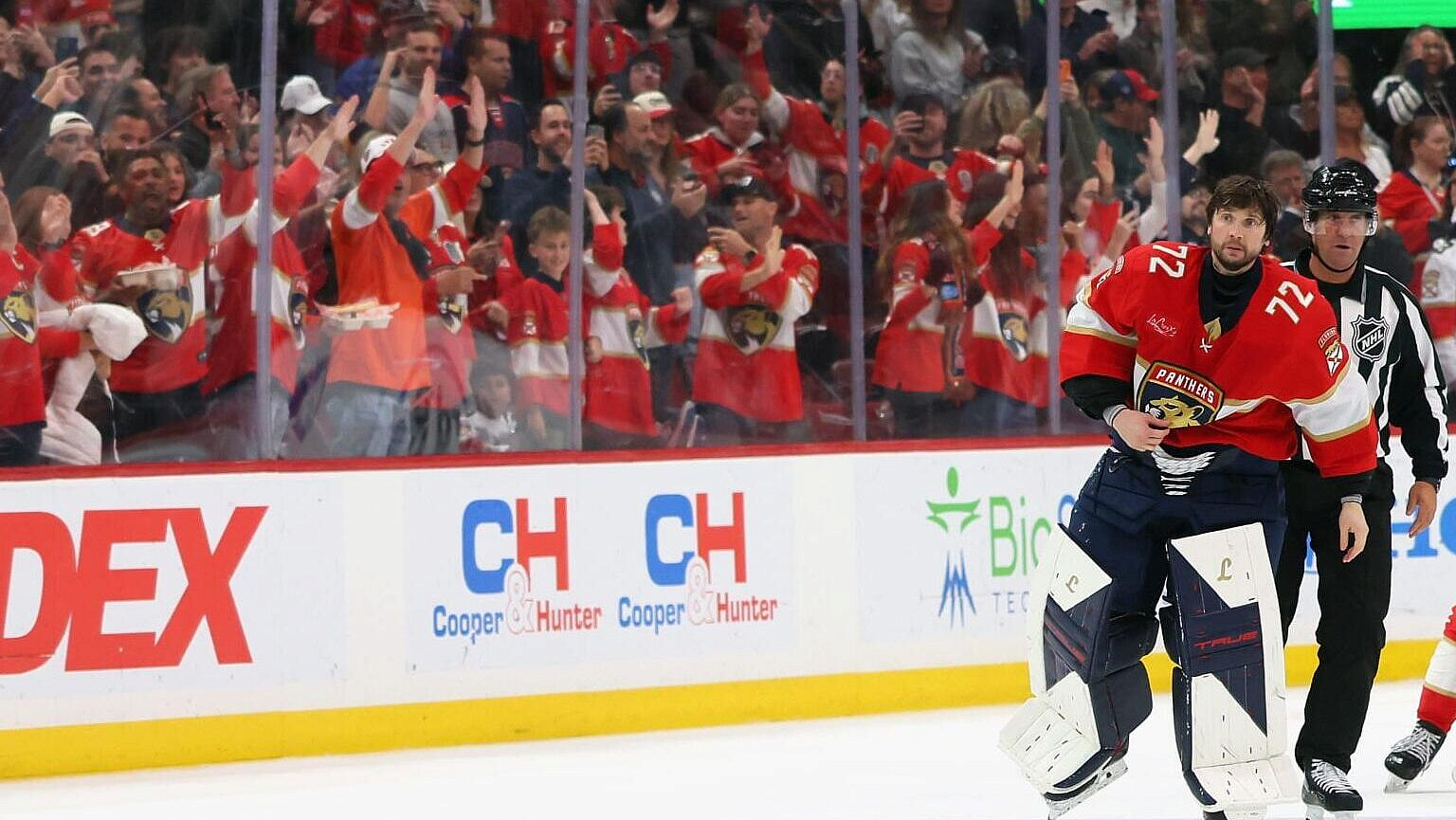 Передача Бобровского не спасла "Флориду" от поражения в матче НХЛ