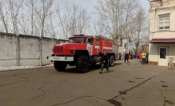 В Тамбовской области потушили открытый огонь на суконной фабрике