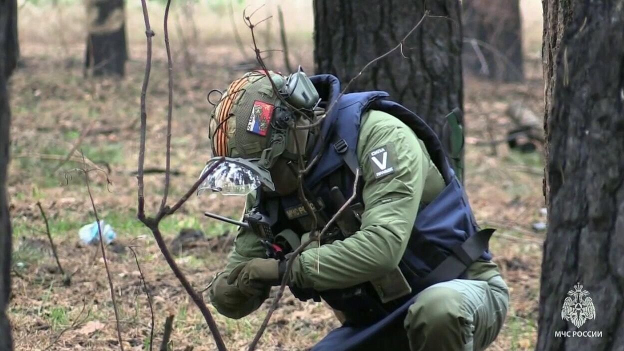 В Курской области обезвредили восемь тысяч взрывоопасных предметов