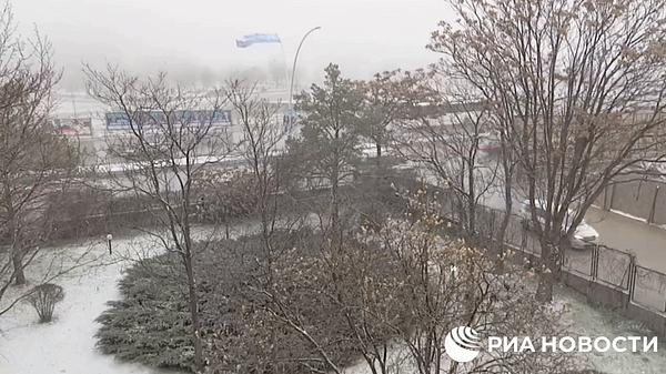В Анкаре выпал снег