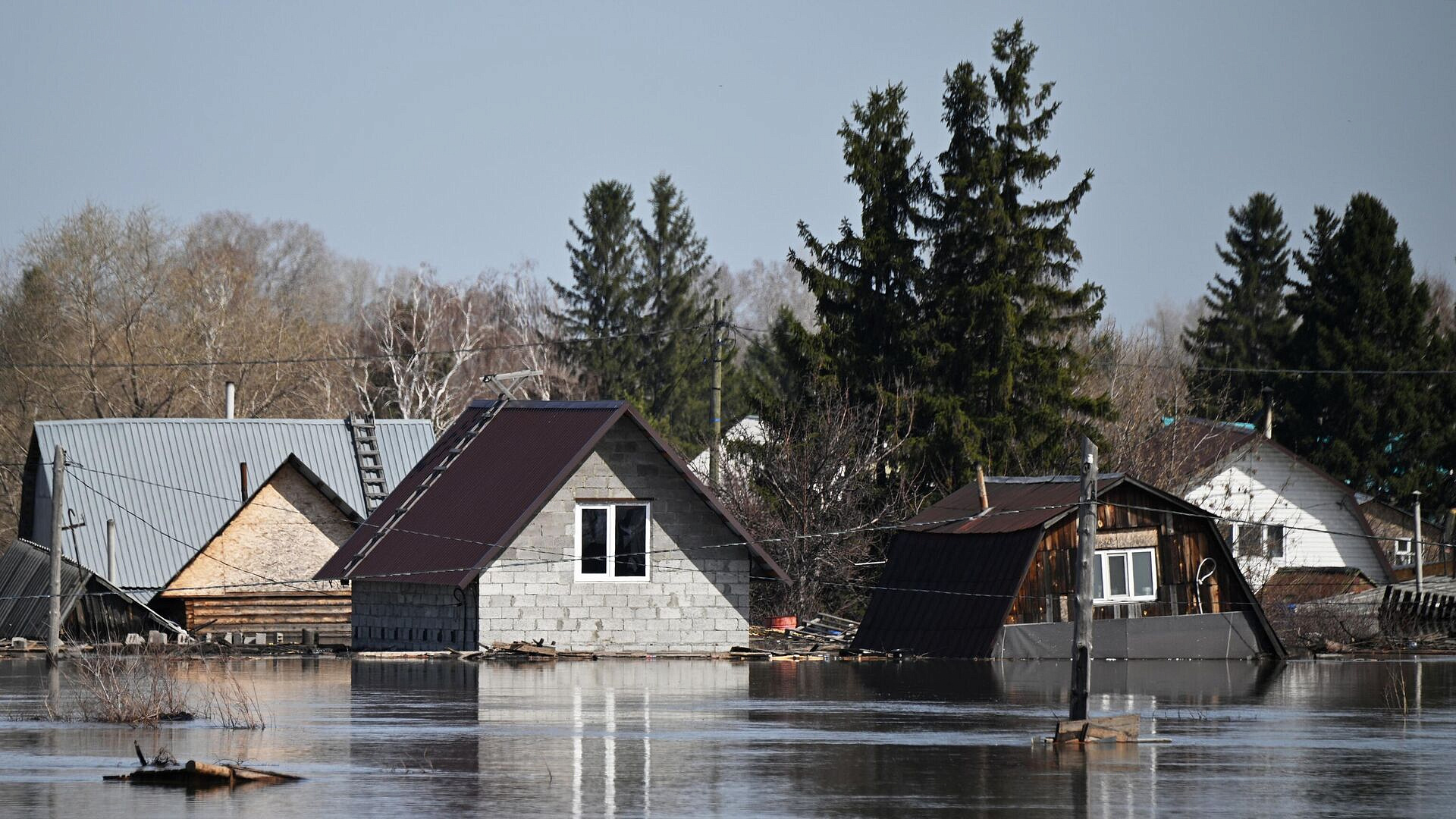 В Курганской области снизилось число затопленных домов