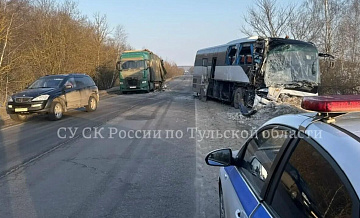 После ДТП с автобусом под Тулой, где погиб пассажир, возбудили дело