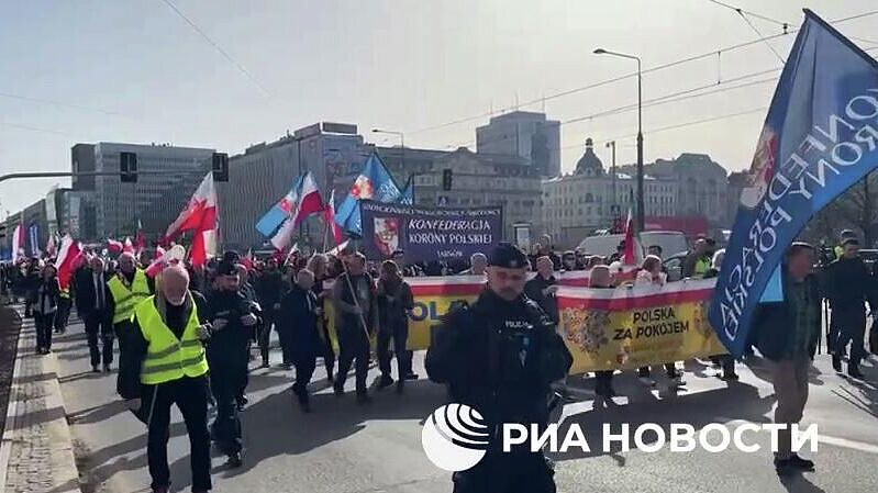 В Варшаве протестуют против втягивания Польши в конфликты