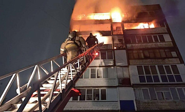 В Орле локализовали пожар в жилом доме