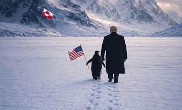 Фото Трампа с пингвином отражает его намерения по Гренландии, заявил Пушков