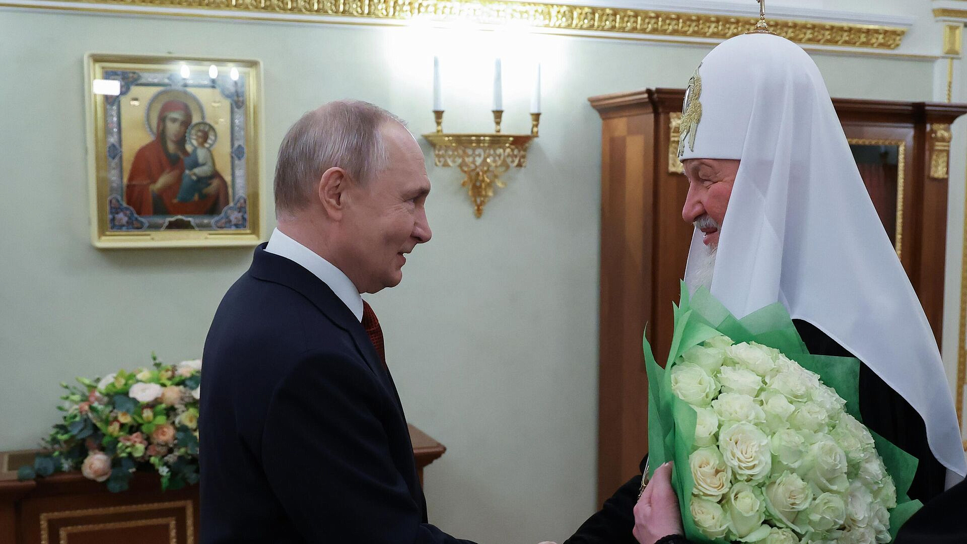 Патриарх Кирилл поблагодарил Путина за взаимодействие церкви и государства