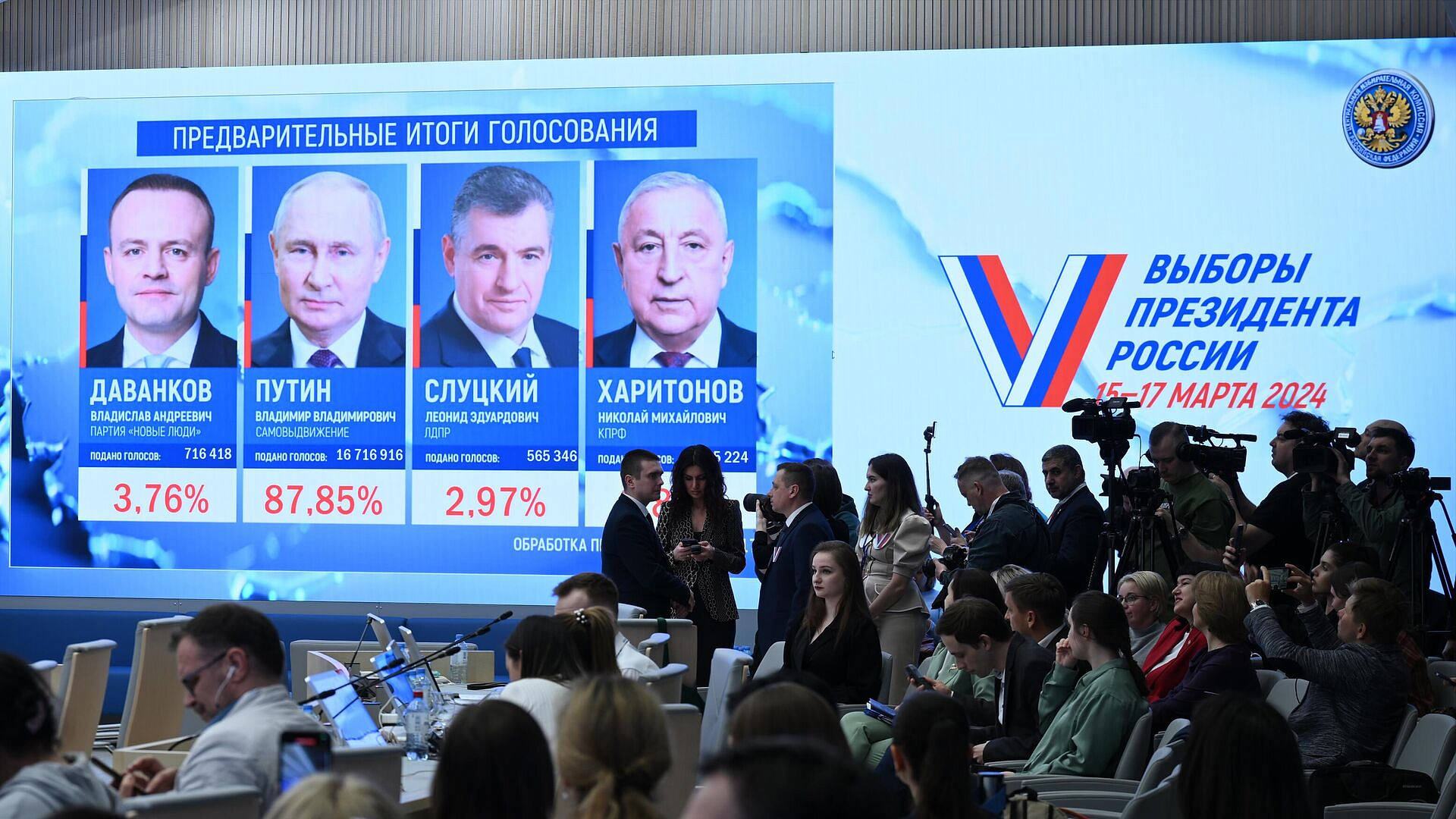 Путин набрал 88,56 процента голосов на выборах на Ставрополье