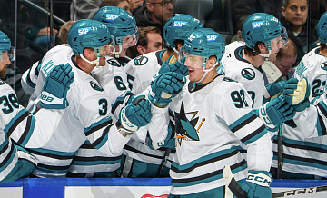 Нападающий "Сан-Хосе" Чернышов забросил первую шайбу в НХЛ