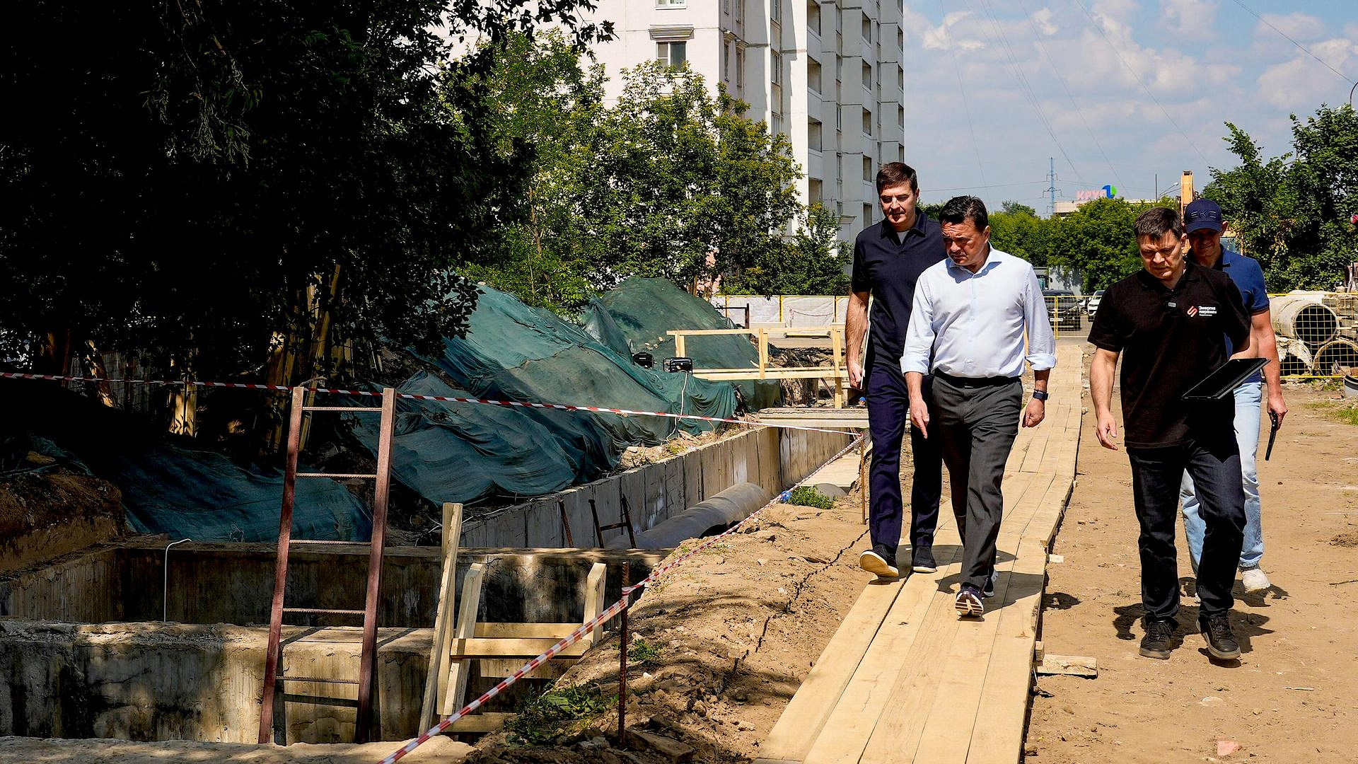 Пять участков теплосетей обновят в подмосковном Дзержинском к сентябрю