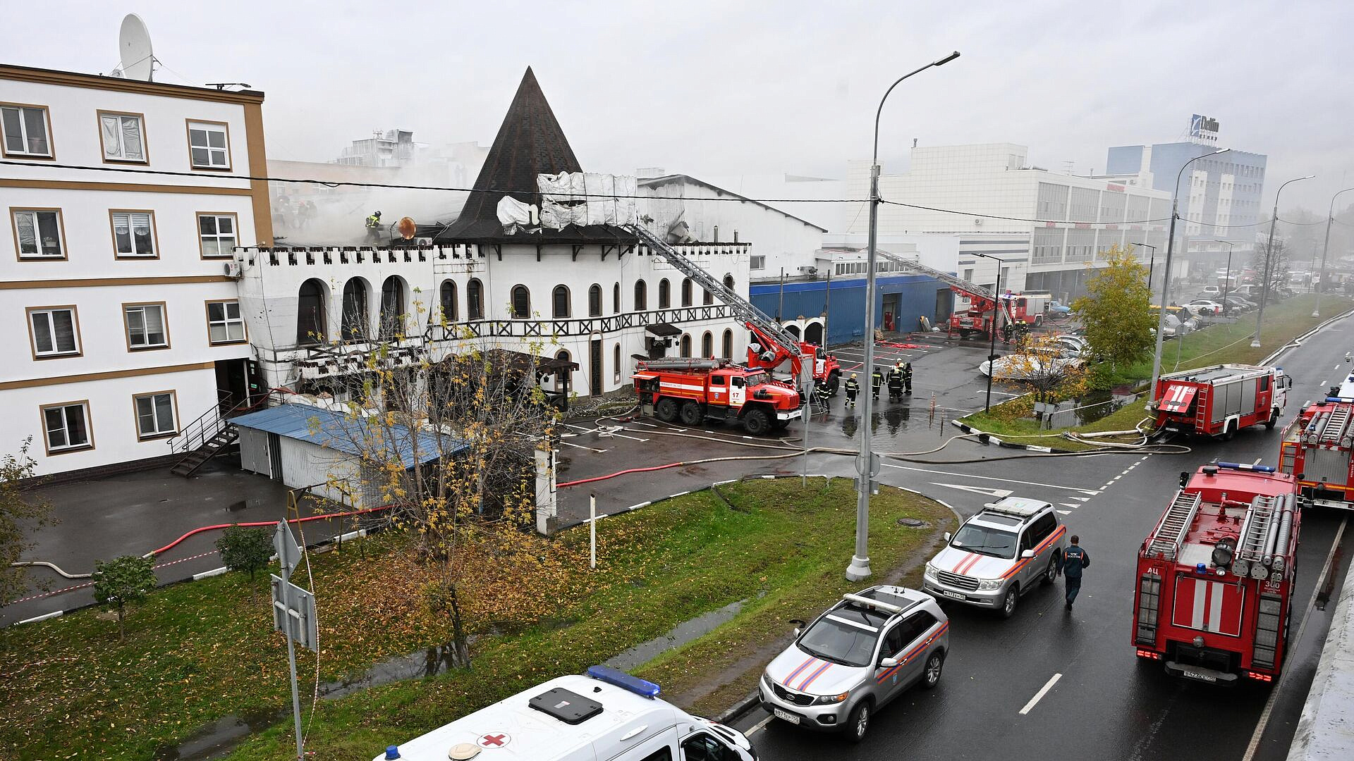 В Пушкино ликвидировали пожар в цехе по производству машинного масла