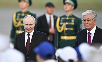 В Астане прошла торжественная встреча Путина и Токаева
