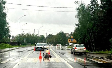 В Подмосковье легковушка сбила девочку на велосипеде 