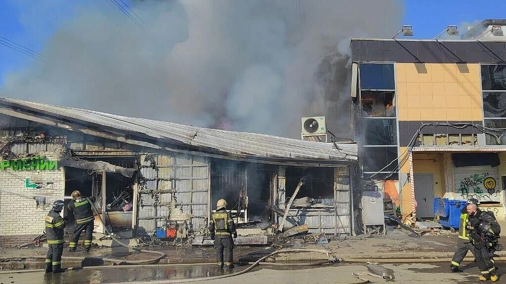 На рынке в Солнечногорске ликвидировали открытое горение