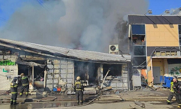 На рынке в Солнечногорске ликвидировали открытое горение
