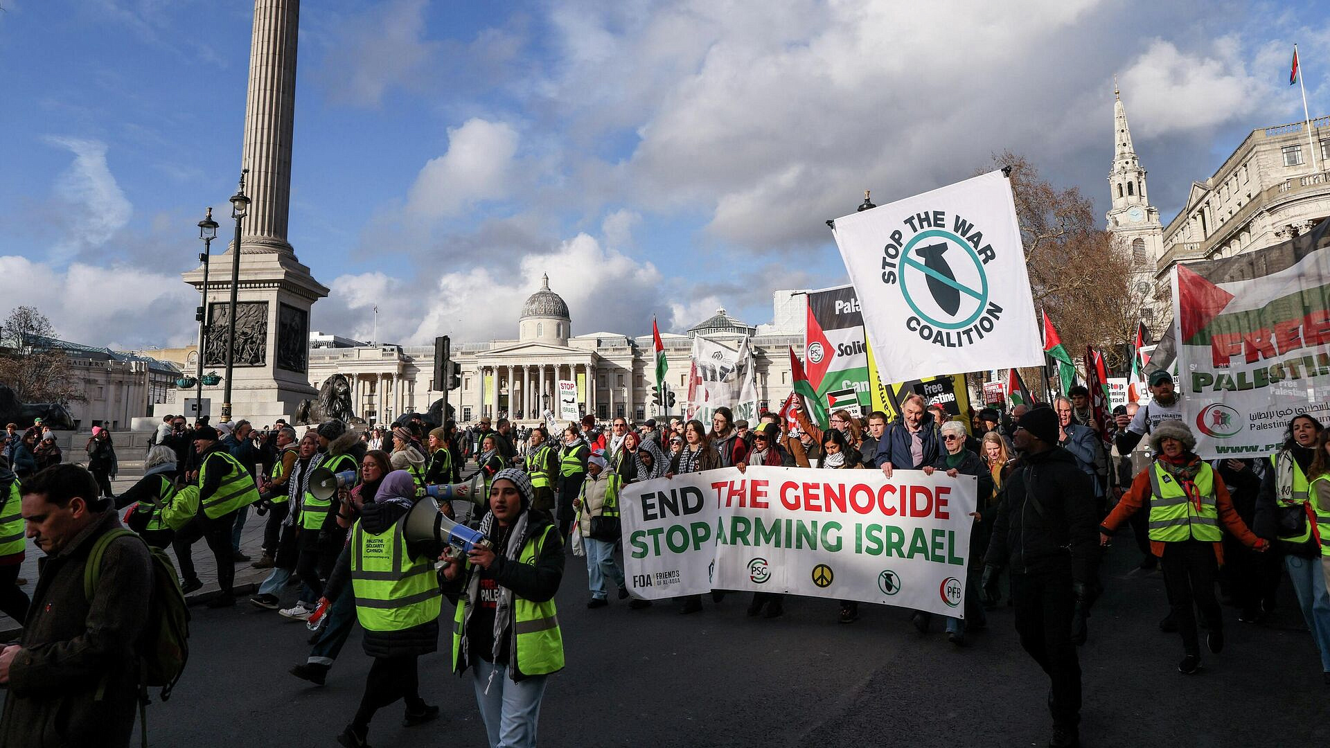 В Лондоне проходит акция в поддержку Палестины