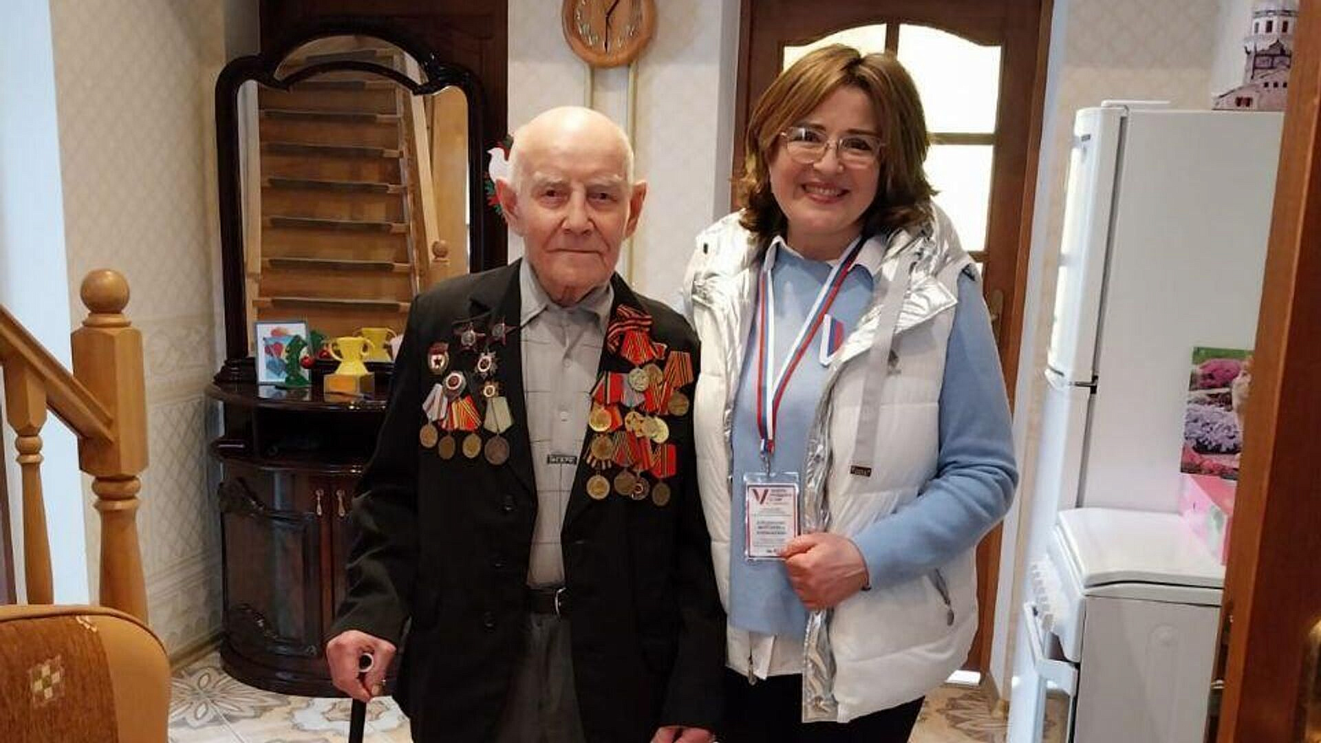 Один из старейших жителей Калининградской области проголосовал на дому